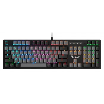 Клавиатура A4Tech Bloody B828N механическая черный/серый USB for gamer LED (B828N (GREY+BLACK))